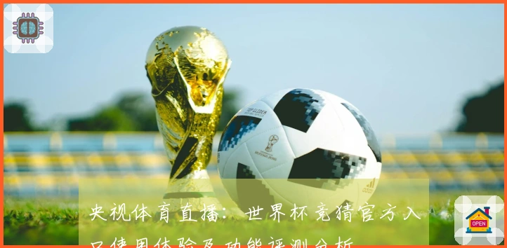 央视体育直播：世界杯竞猜官方入口使用体验及功能评测分析